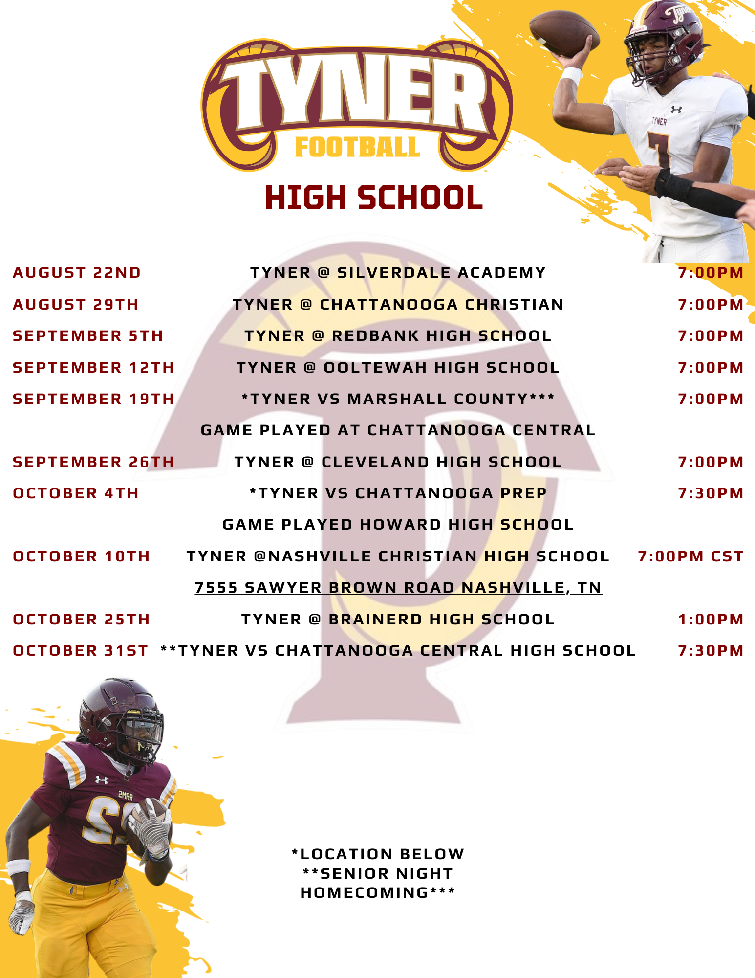 Football Schedule
